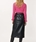 Falda Derhy Eglantine piel sintetica negra - Imagen 2