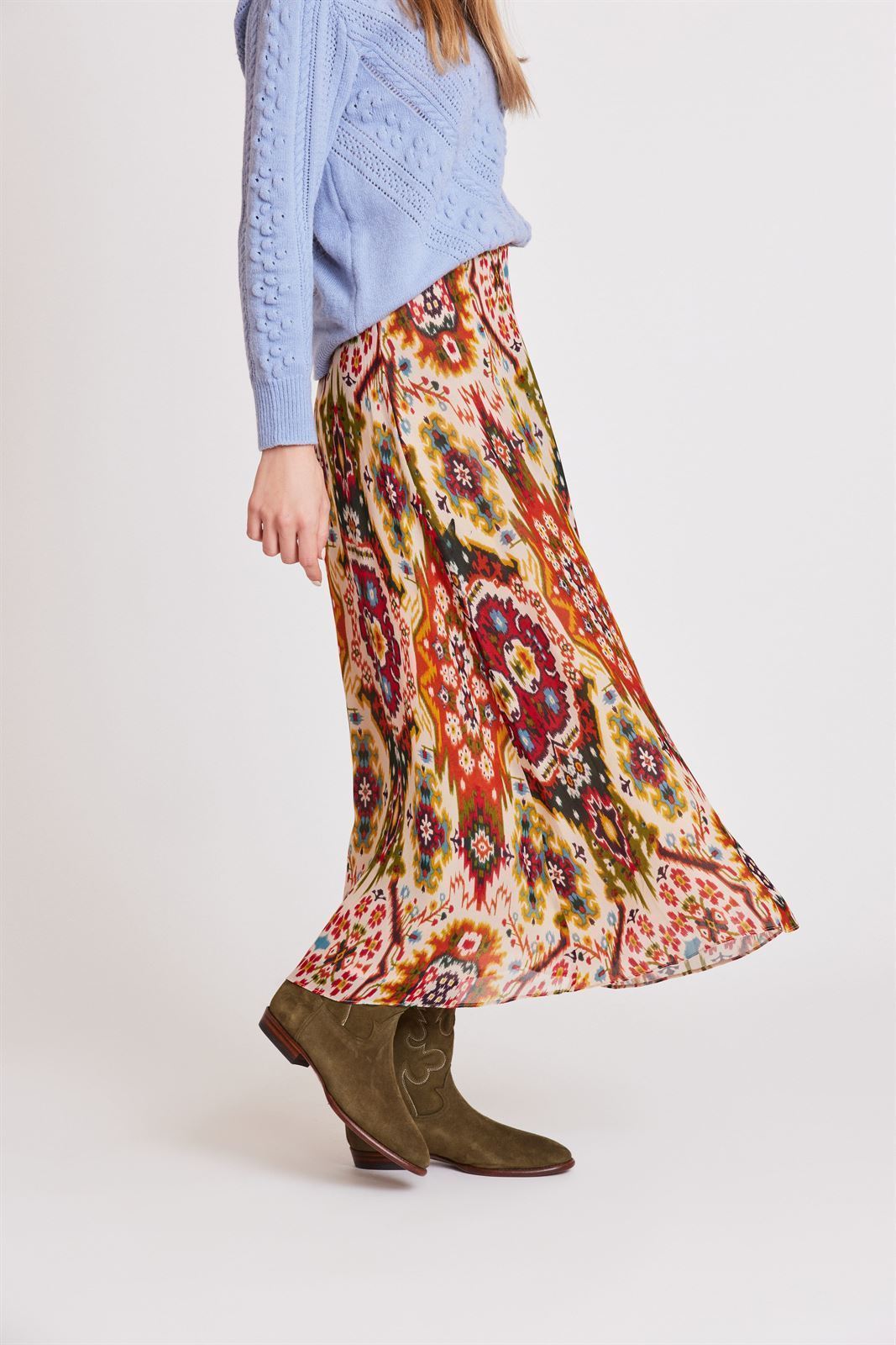 Falda Derhy midi acampanada - Imagen 2