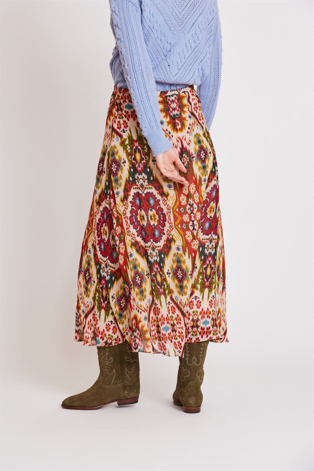 Falda Derhy midi acampanada - Imagen 3