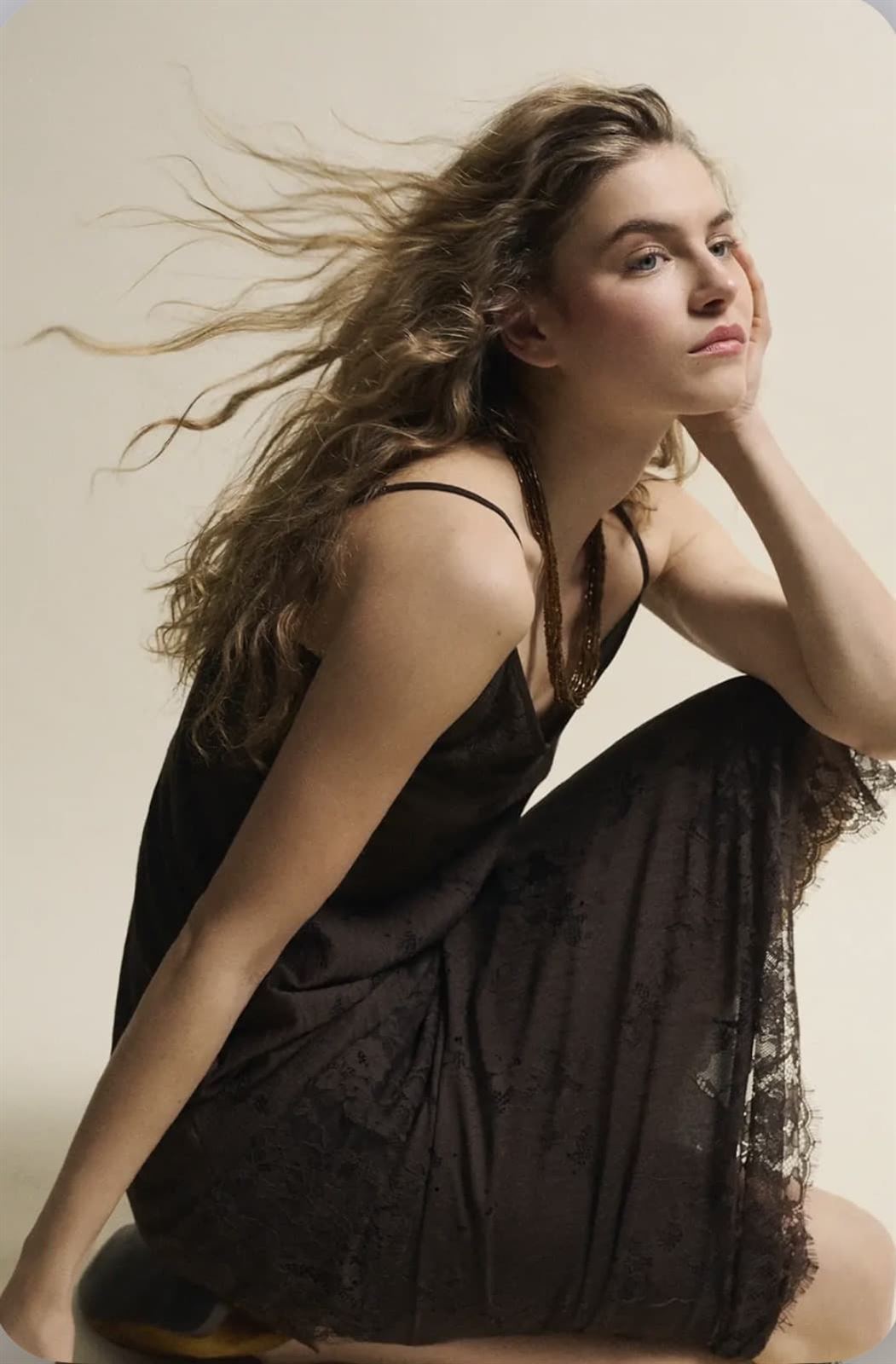 Falda ese O ese AMANDA lencera marrón chocolate - Imagen 2