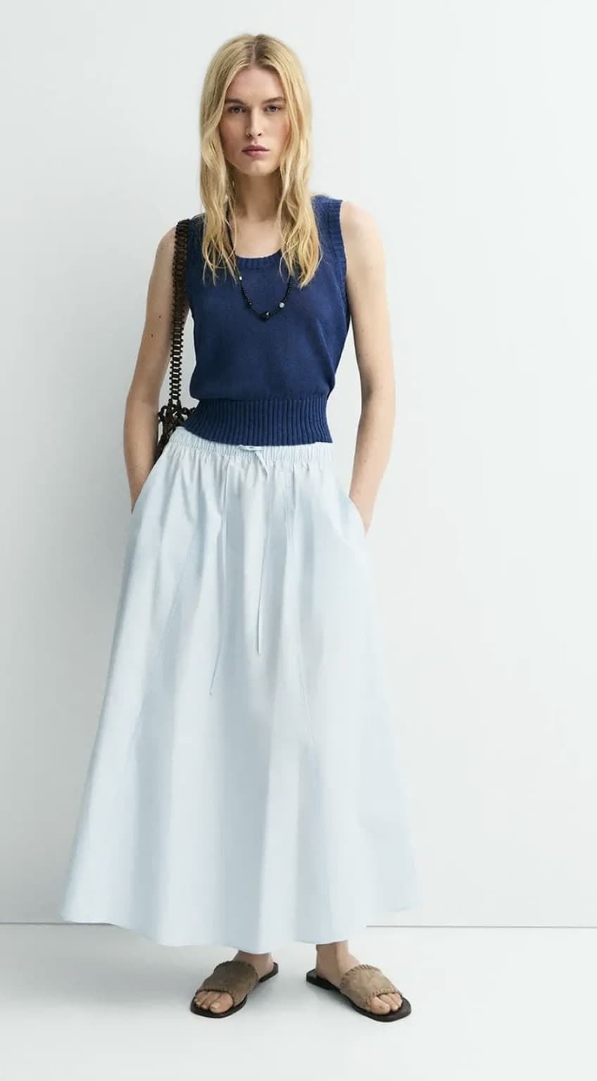 Falda ese O ese BUBBLE azul claro - Imagen 1