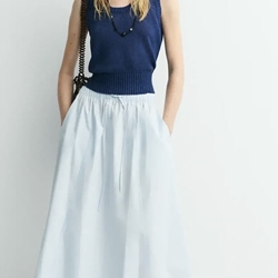 Falda ese O ese BUBBLE azul claro - Imagen 1