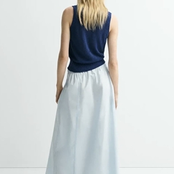 Falda ese O ese BUBBLE azul claro - Imagen 2