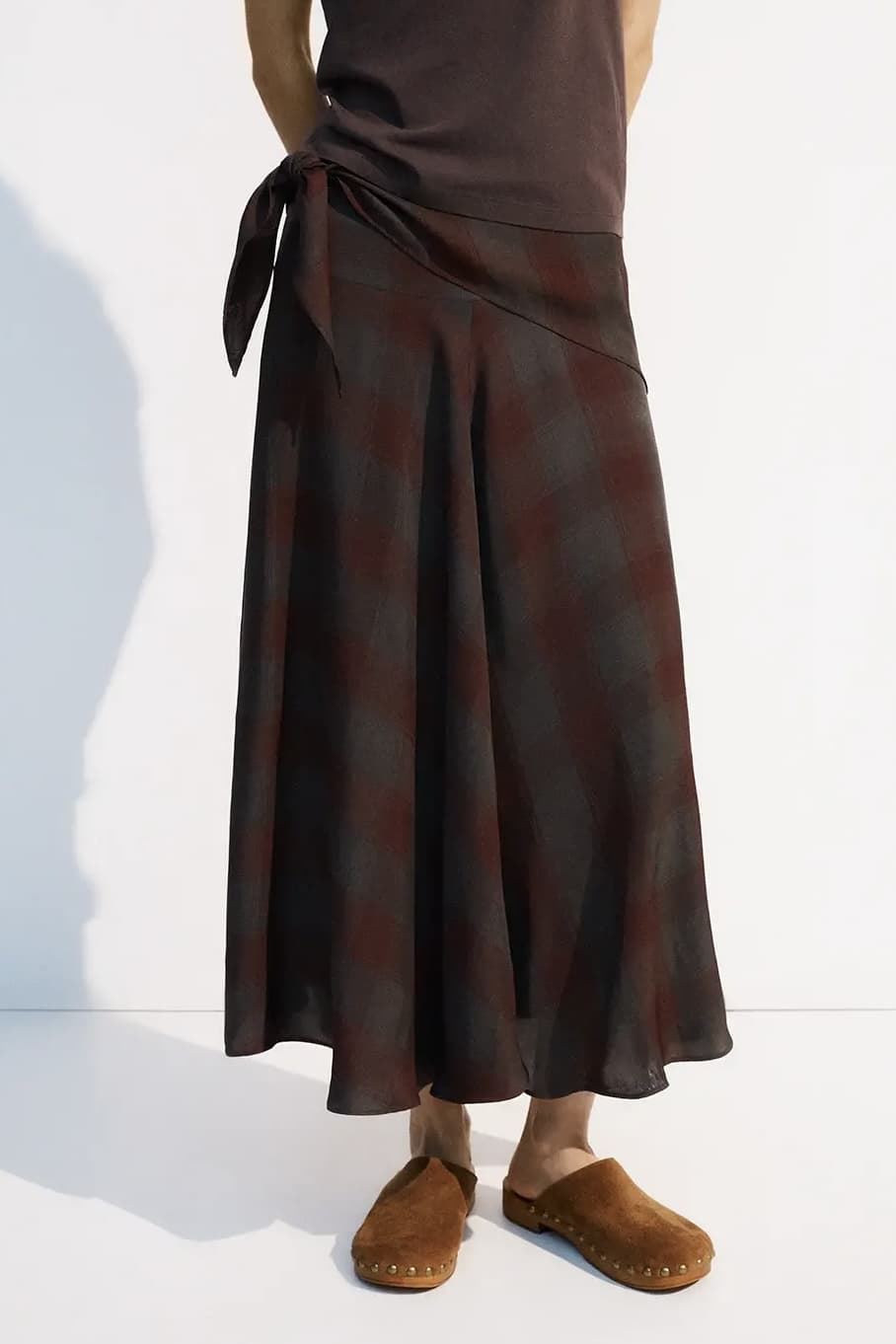 FALDA ese O ese Ref.: 305254-1160 // F.GALWAY BURGUNDY CHECKS - Imagen 1