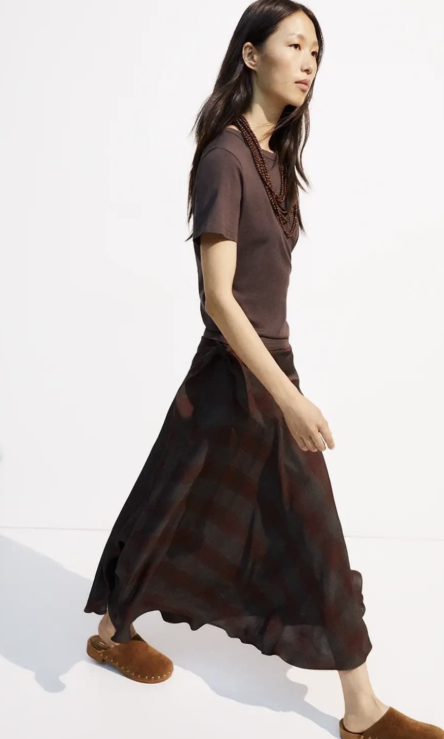 FALDA ese O ese Ref.: 305254-1160 // F.GALWAY BURGUNDY CHECKS - Imagen 2