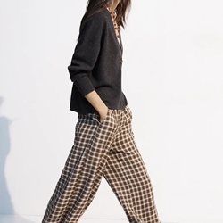 FALDA ese O ese Ref.: 305558-1200 // PANT.LUXOR CHECKS marrón - Imagen 1