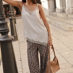 FALDA ese O ese Ref.: 305558-1200 // PANT.LUXOR CHECKS marrón - Imagen 2