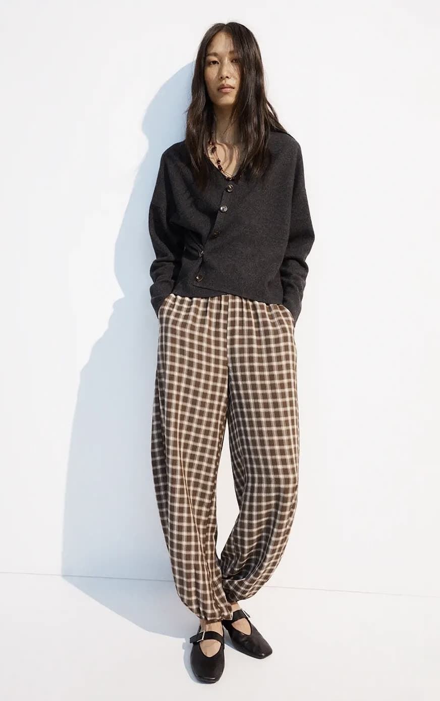 FALDA ese O ese Ref.: 305558-1200 // PANT.LUXOR CHECKS marrón - Imagen 5