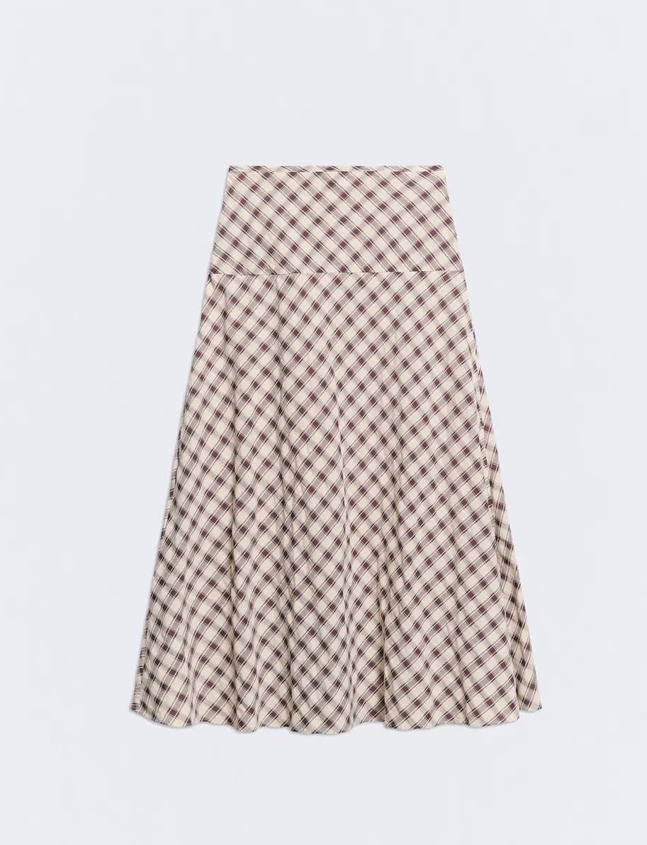 FALDA ese O ese Ref.: 305607-1200 // F.SALZBURG checks Brown - Imagen 3