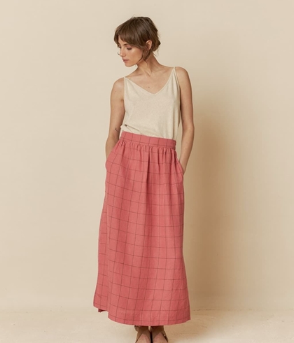 Falda  Indi & Cold 223 cuadro ventana sandia. - Imagen 1