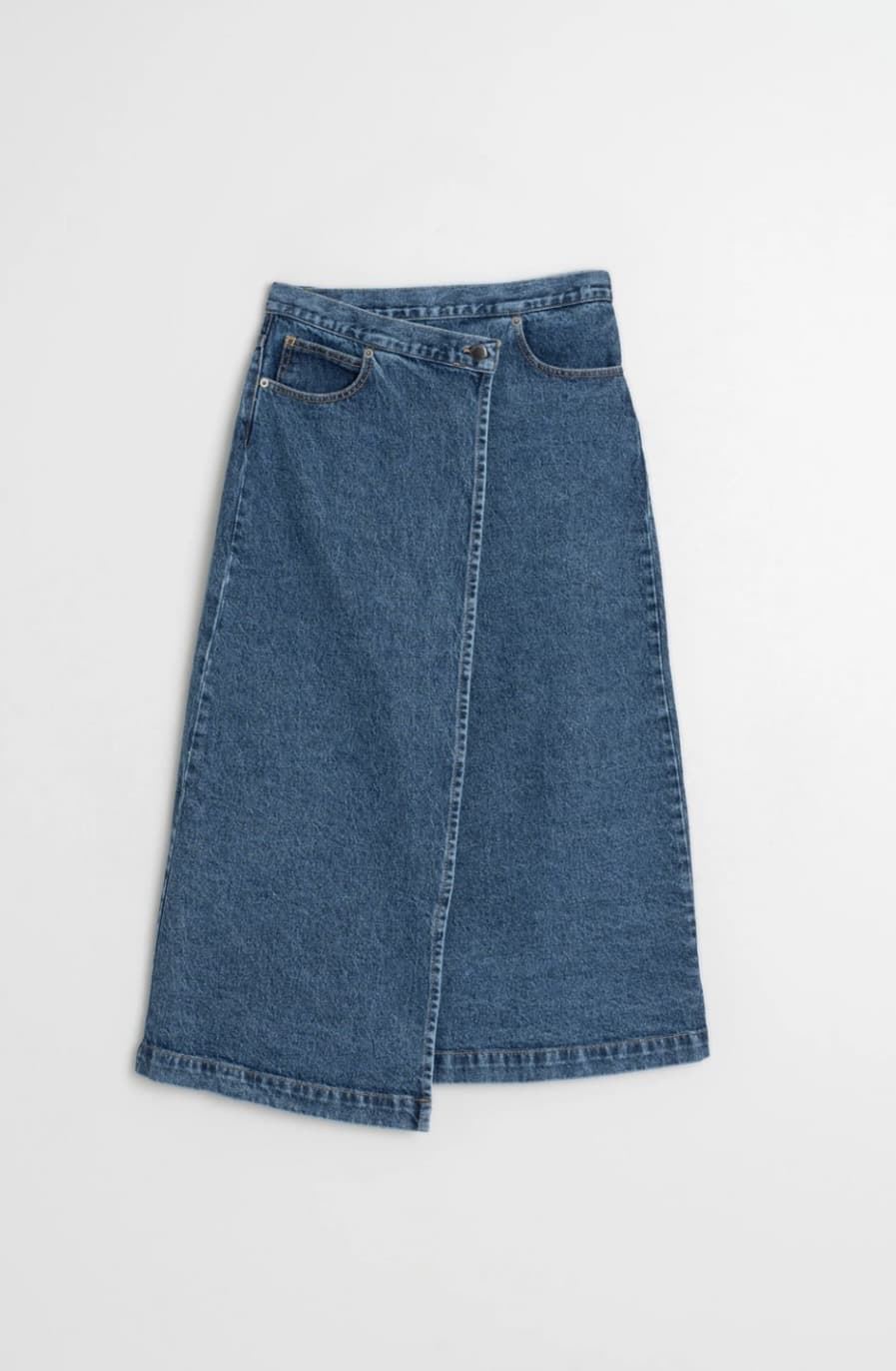 Falda Indi & Cold BB331 CINTURILLA CRUZADA vaquera azul - Imagen 6