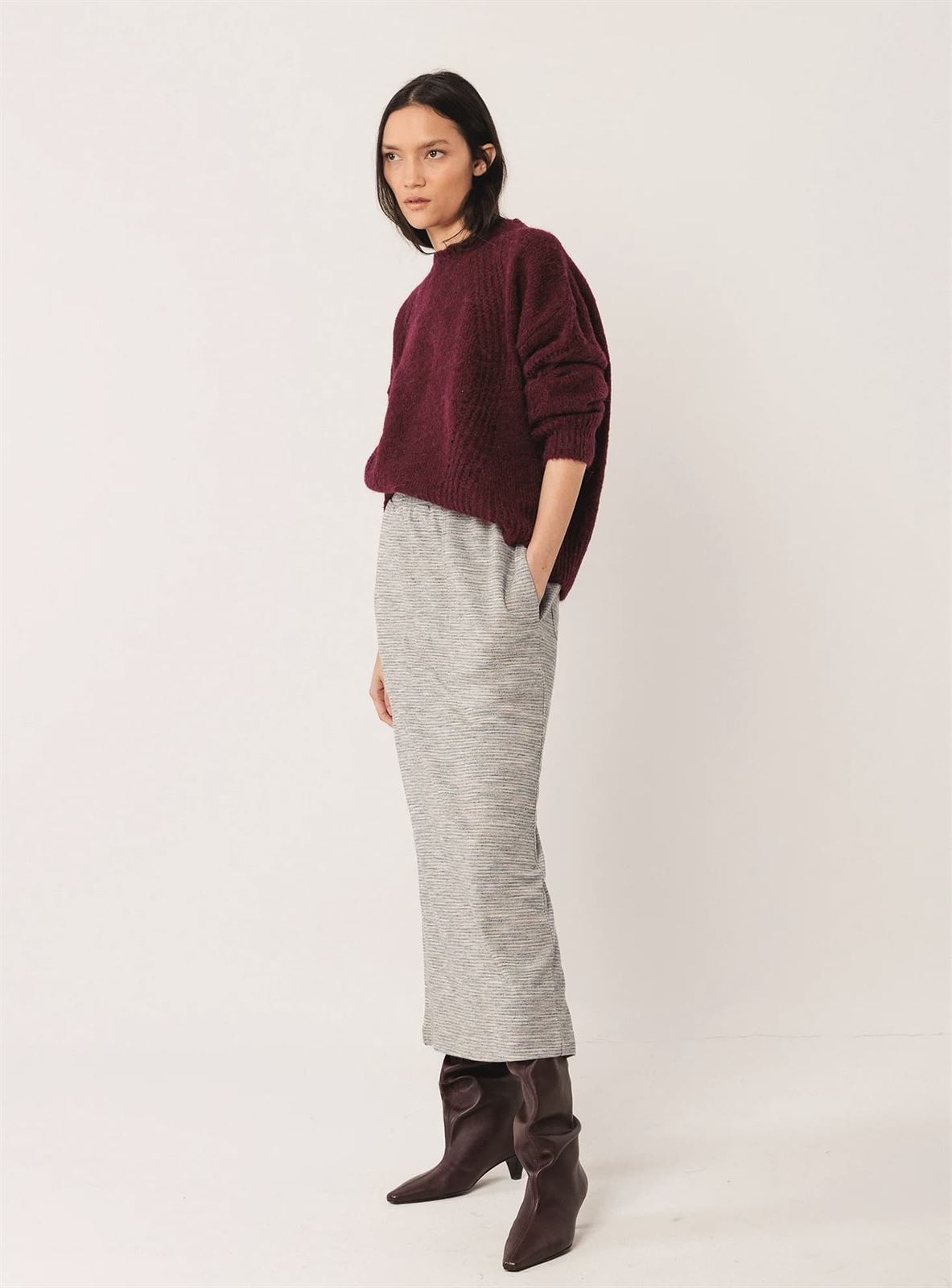 Falda Indi & Cold multicolor ajustable SK 376 gris - Imagen 1