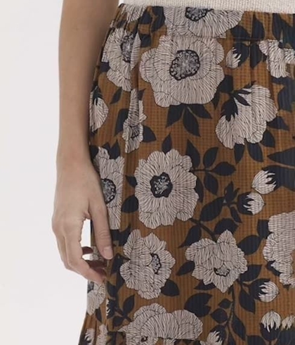 Falda  Nice Things cuadrillé Camelia - Imagen 1