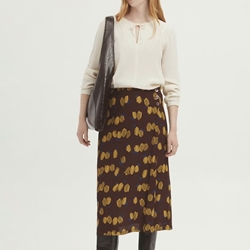 Falda nice things Tulips marrones amarillos - Imagen 2
