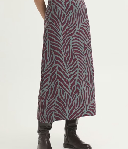 Falda nice things Zebra, grises, burdeos. - Imagen 1