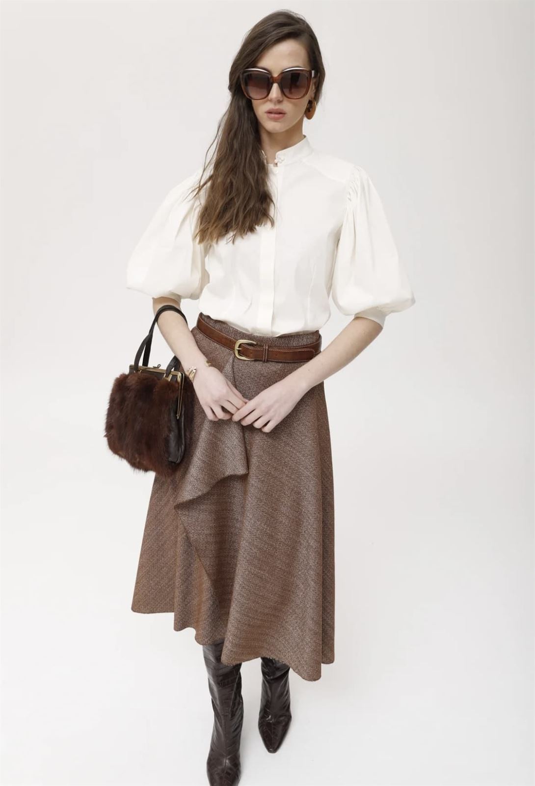 Falda Oky Frija Espiga Bicolor Stretch - Imagen 3