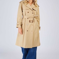 Gabardina Derhy Uliana color beige - Imagen 1
