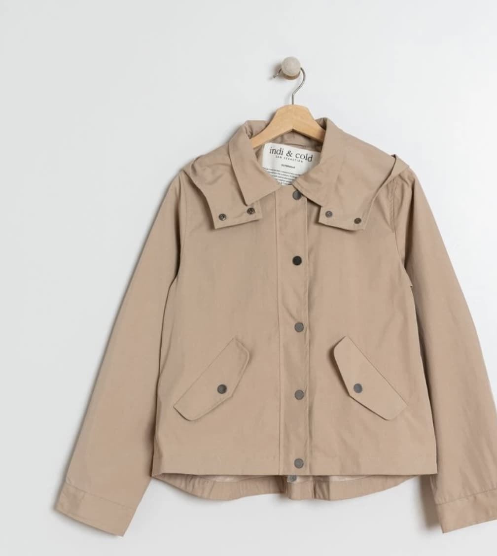 Gabardina Indi & Cold corta beige - Imagen 2