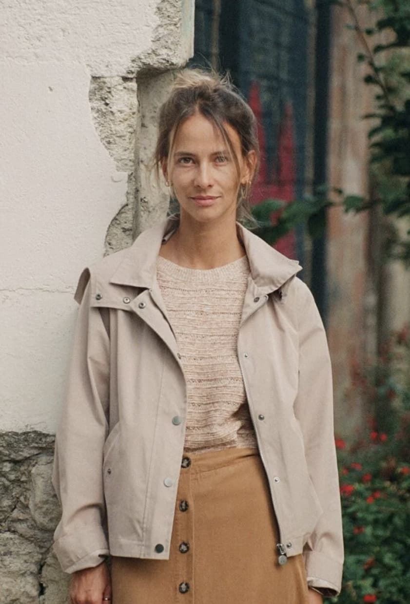 Gabardina Indi & Cold corta beige - Imagen 4
