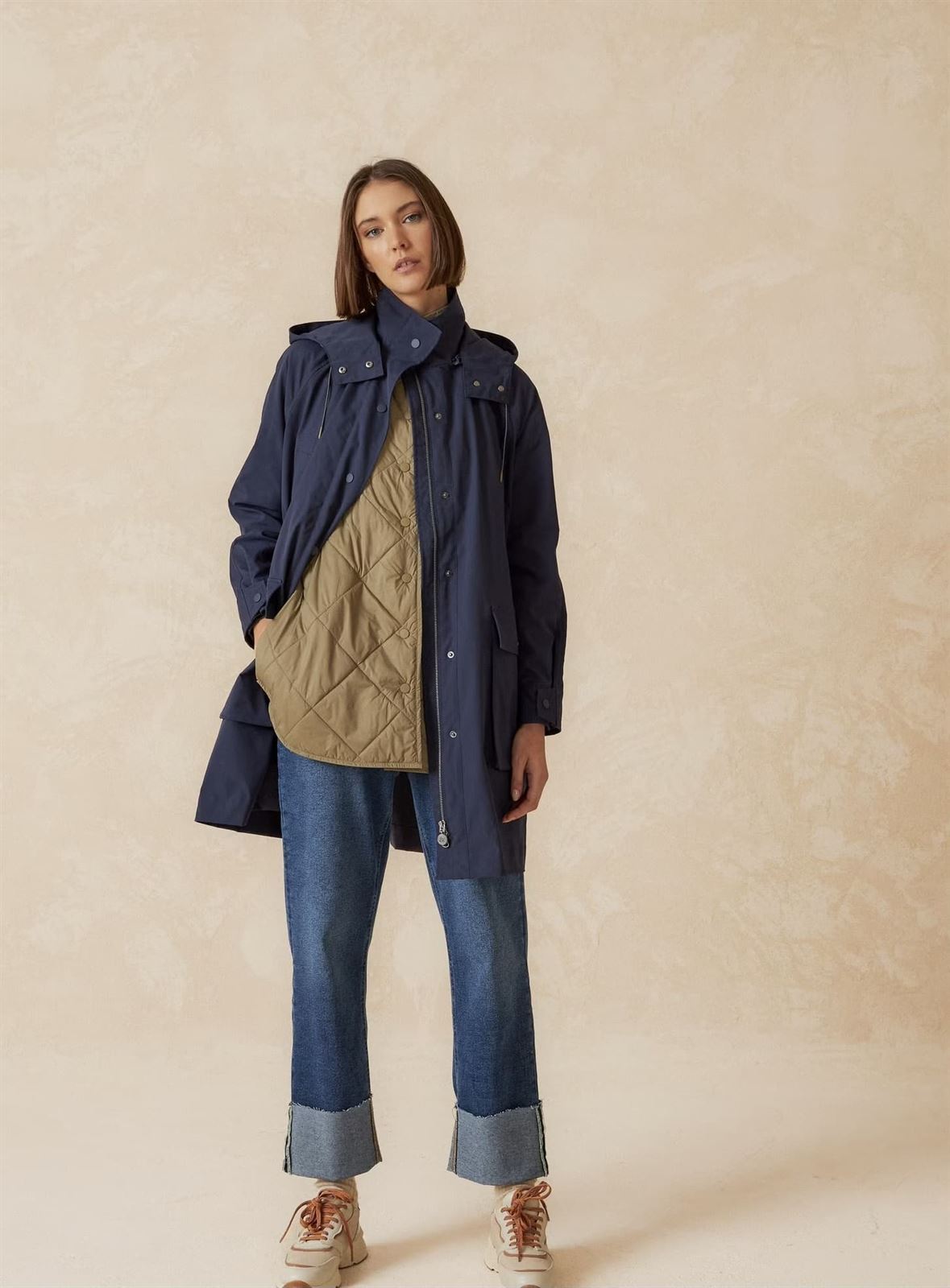 GABARDINA Indi & Cold GT700 Marina verde - Imagen 1