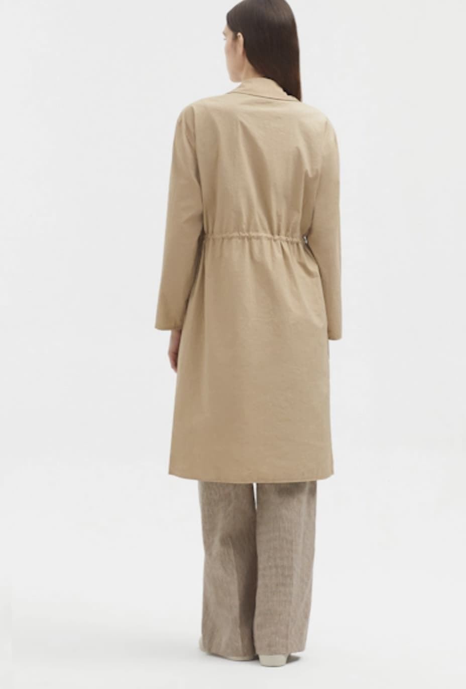 Gabardina nice things reversible impermeable camel/pistacho - Imagen 3