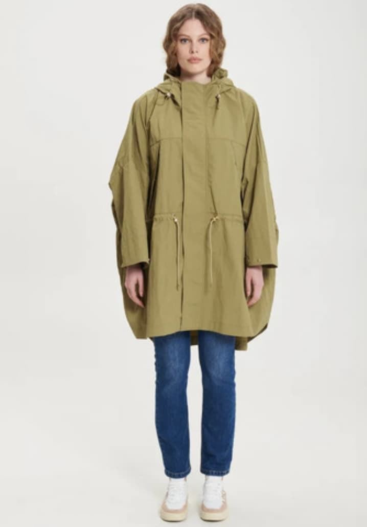 GABARDINA Rinascimento estilo capita over verde - Imagen 1
