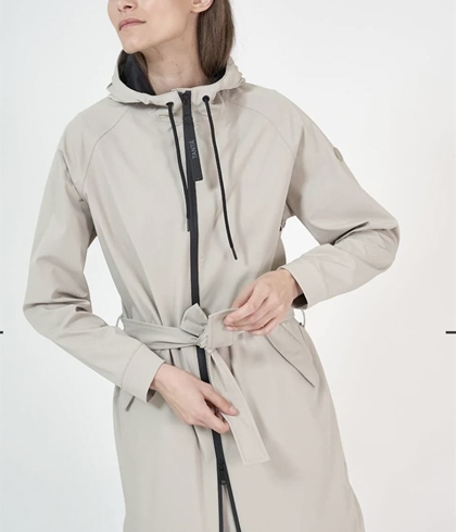 Gabardina TANTA Pluvego Peyote piedra - Imagen 2