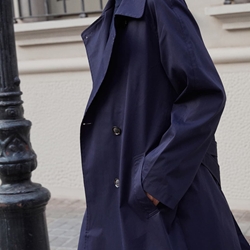 Gabardina Yerse IMPERMEABLE azul marino - Imagen 1
