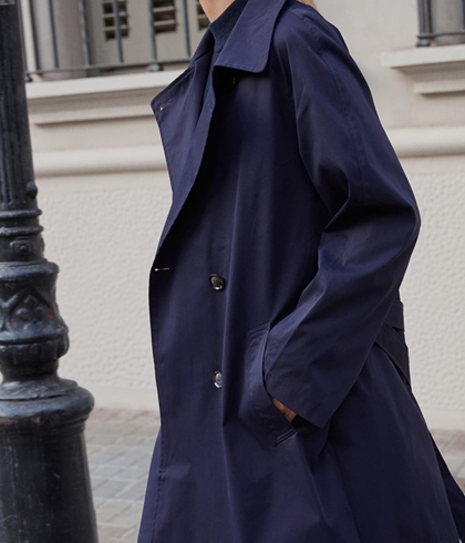 Gabardina Yerse IMPERMEABLE azul marino - Imagen 1