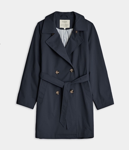 Gabardina Yerse IMPERMEABLE azul marino - Imagen 2