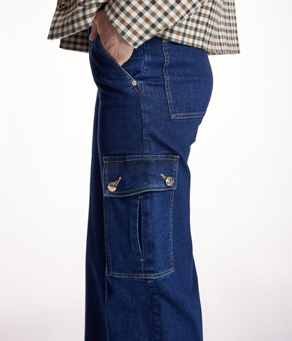 JEANS  Alba Conde 5538 CARGO CON BOLSILLOS LATERALES - Imagen 2