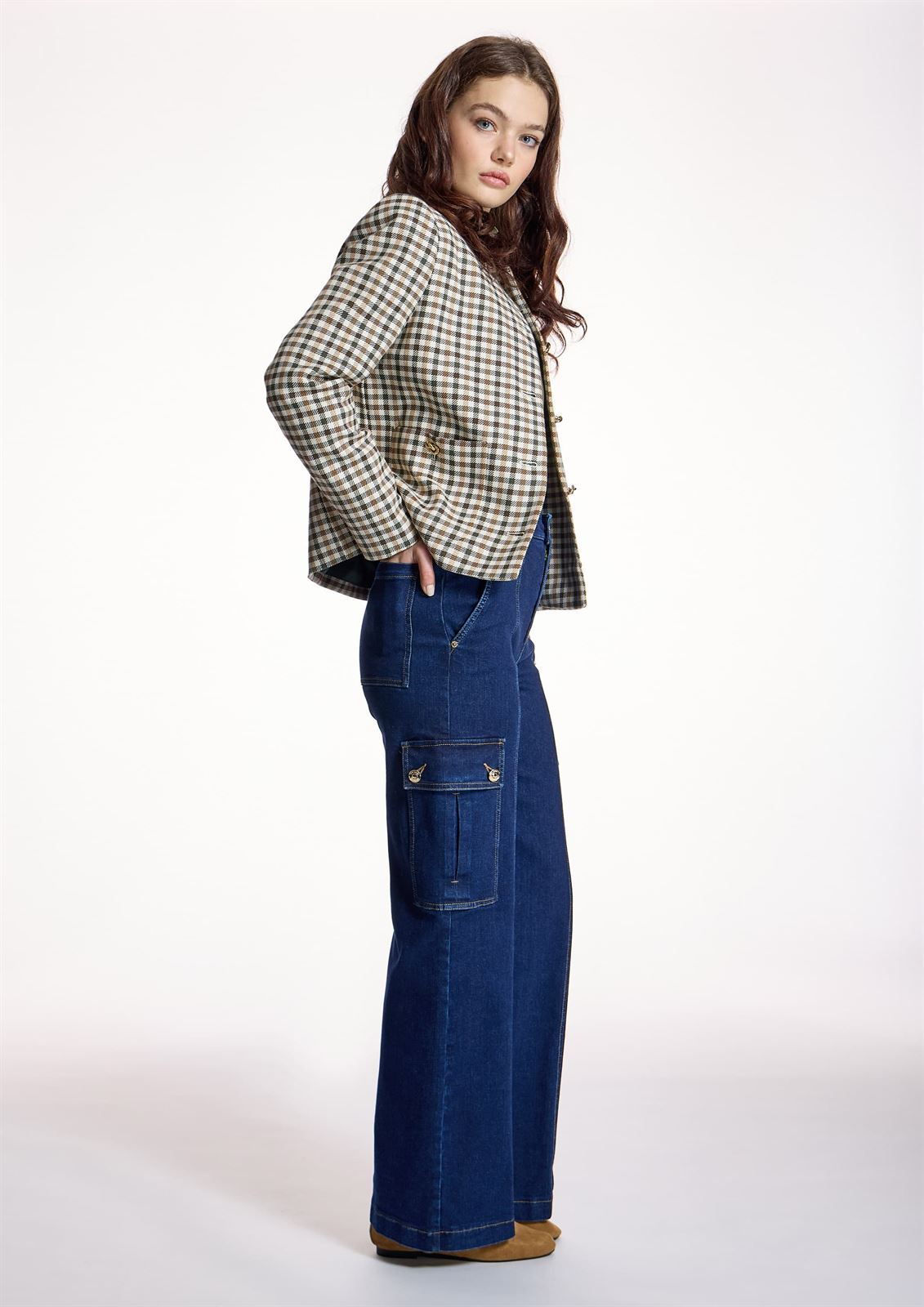 JEANS  Alba Conde 5538 CARGO CON BOLSILLOS LATERALES - Imagen 4