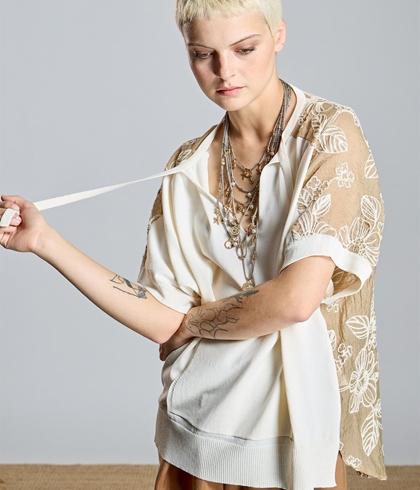 Jersei Alba Conde 2830-582-63 crudo combinado - Imagen 1