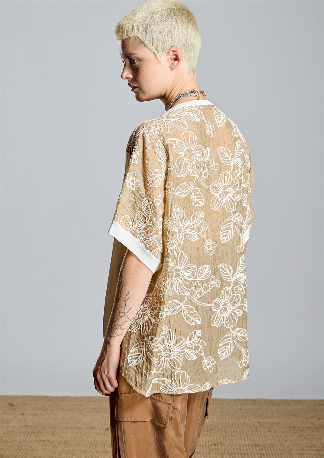 Jersei Alba Conde 2830-582-63 crudo combinado - Imagen 2