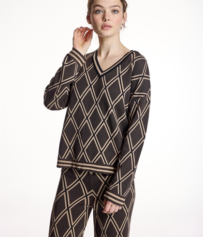 JERSEY Alba Conde 5839 TRICOLOR ROMBOS - Imagen 2