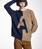 JERSEY Alba Conde 6854 BICOLOR CAMEL Y AZUL MARINO - Imagen 1