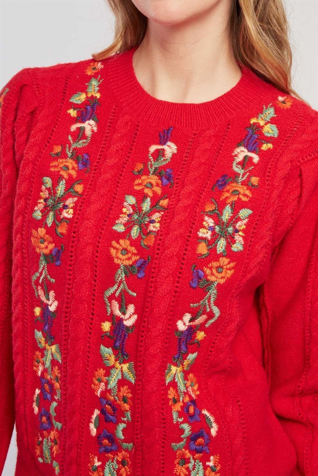 Jersey Derhy CALINE bordado rojo - Imagen 1