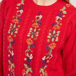 Jersey Derhy CALINE  bordado rojo - Imagen 1