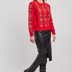 Jersey Derhy CALINE  bordado rojo - Imagen 2