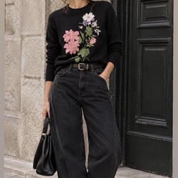 Jersey Derhy  NADETTE bordado negro - Imagen 2