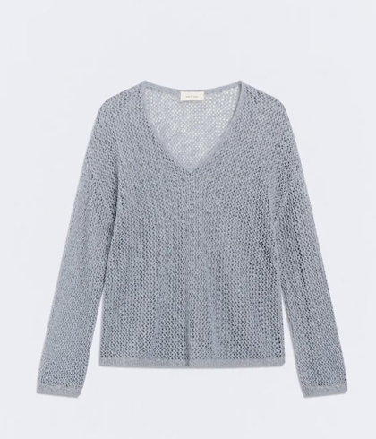 Jersey ese O ese FISHER  calado azul grisáceo - Imagen 1