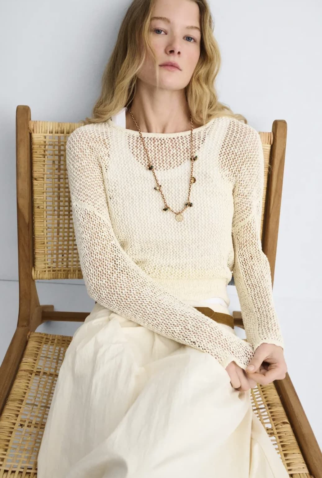 JERSEY  ese o ese  FISHER red blanco roto - Imagen 3