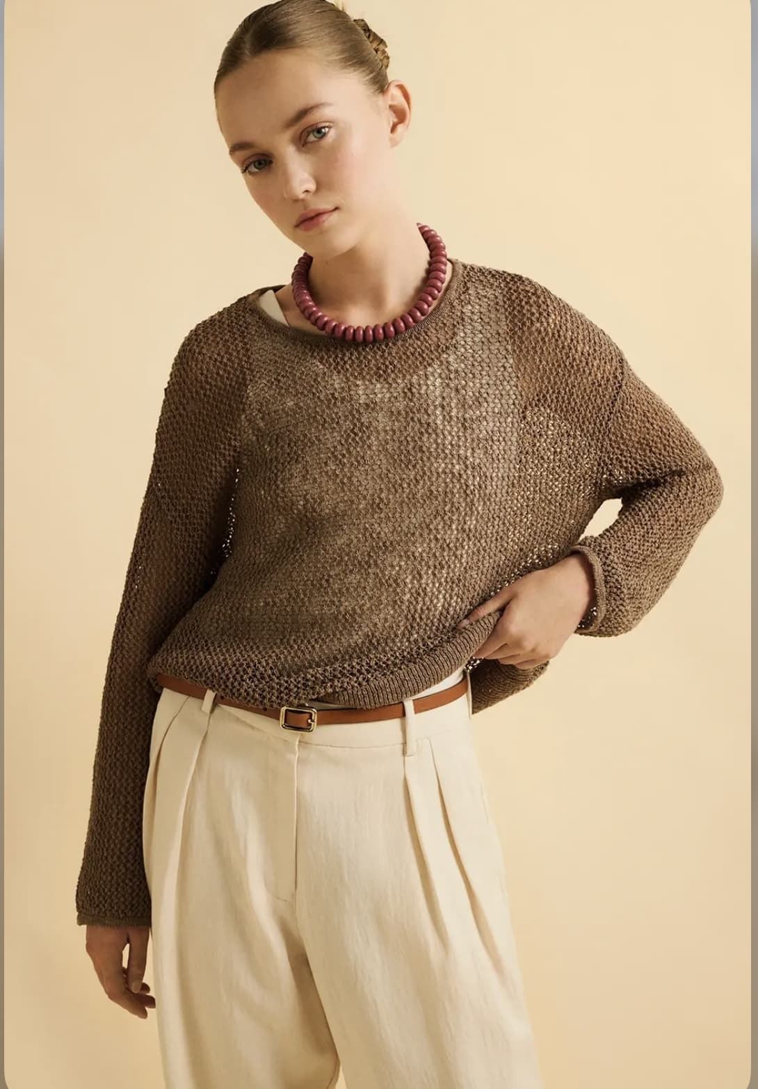 JERSEY  ese o ese  FISHER red tierra KAKI - Imagen 7