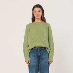 Jersey Indi & Cold ea500 JERSEY LANA DESAGUJADOS verde agua - Imagen 2