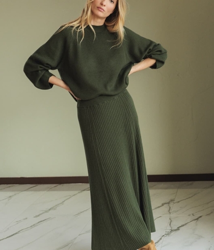 Jersey Indi & Cold punto canale cuello Perkins RD486 KHAKI - Imagen 2