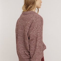 JERSEY Indi & Cold REF. RD503 Polo jaspeado Berenjena - Imagen 2