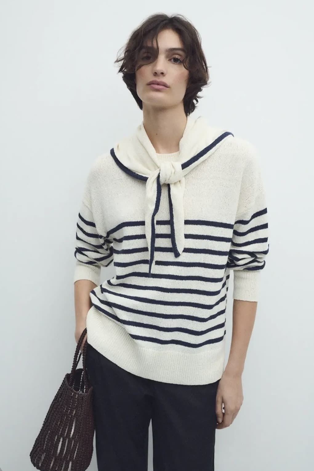 Jersey marinero  ese O ese NEWPORT SET rayas azul marino - Imagen 1