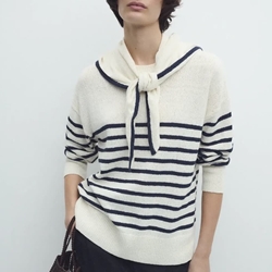 Jersey marinero  ese O ese NEWPORT SET rayas azul marino - Imagen 1