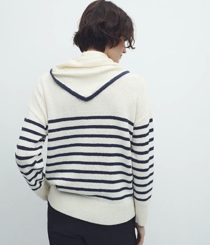 Jersey marinero  ese O ese NEWPORT SET rayas azul marino - Imagen 2