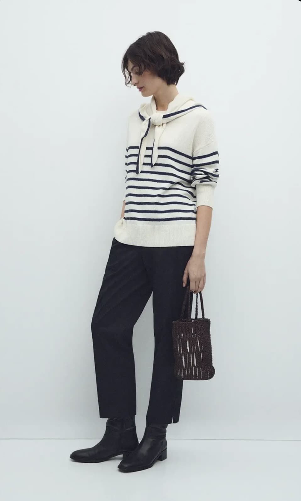 Jersey marinero  ese O ese NEWPORT SET rayas azul marino - Imagen 3